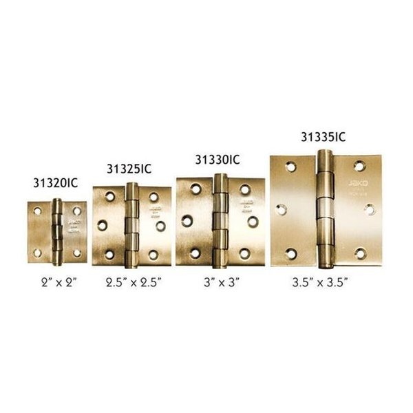 Jako Jako Full Mortise Hinge; Antique Brass; 630 Stainless Steel 31320IC